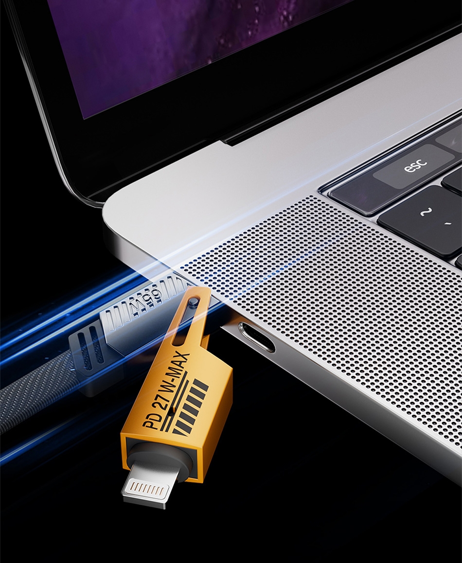 Fast Charging: Supports PD 27W-MAX for a fast and safe charging experience.
High-Speed Data Transmission: Ensures data transfer is not hindered while charging.
Durable Design: Made with durable materials and excellent design to withstand high pressure and long-term use.
High Compatibility: Suitable for a variety of devices, including smartphones and tablets, to meet different charging and data transfer needs.
4 in 1 Multifunction: A single cable with multiple functions, supporting fast charging and data transmission, simplifying your device connections.
Safe Charging: Equipped with a smart chip to prevent overcharging and overheating, protecting your device