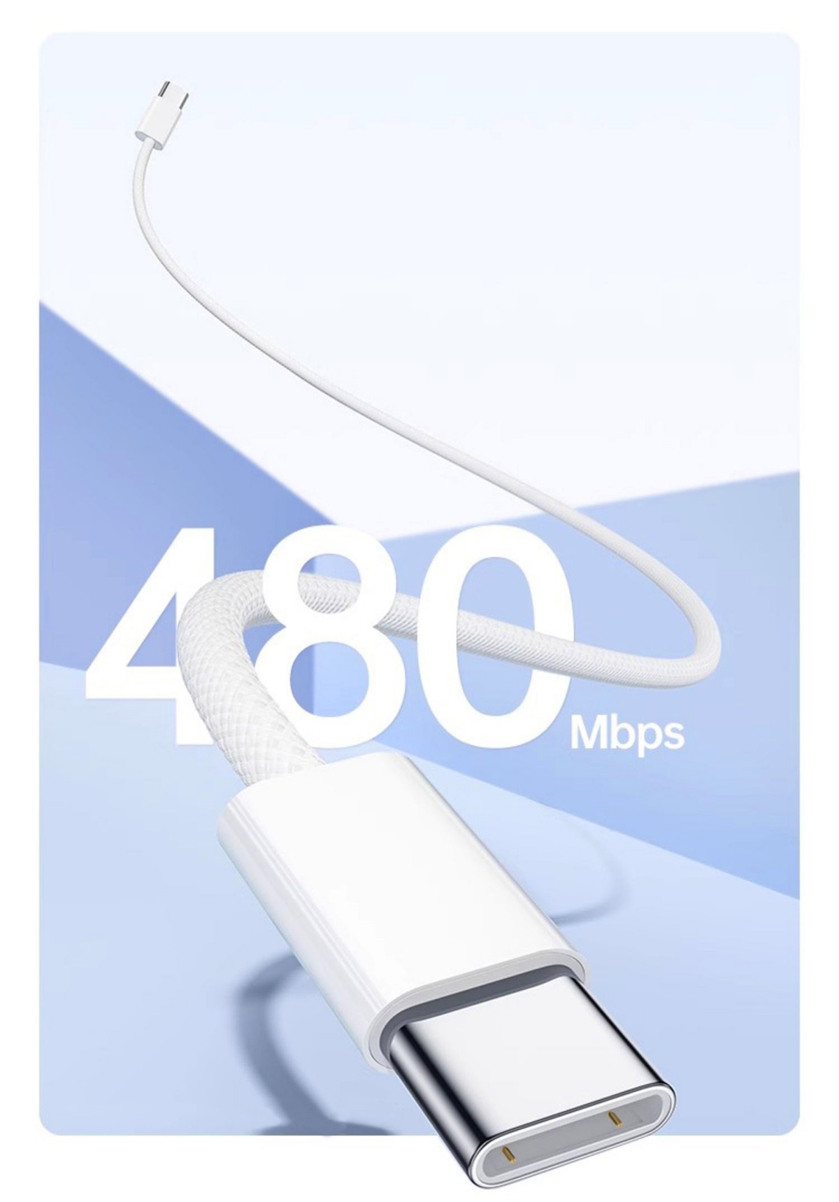 Fast Charging: Supports up to 60W power, providing a fast charging experience for your devices.
High-Speed Data Transfer: With a transfer speed of 480Mbps, ensuring efficient data transmission.
Durable Design: Made with a woven material that enhances the cable