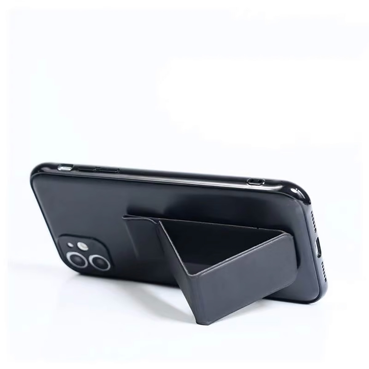 Portable Folding Design: Compact and lightweight, easy to carry and fold for use anytime, anywhere.
Multi-functional Stand: Serves as both a phone stand for stable support and a grip for easy handling.
Universal Compatibility: Suitable for various phone models, no compatibility issues to worry about.
Durable Material: Made from high-quality plastic, sturdy and long-lasting.
Simple and Elegant Style: The design is simple and elegant, suitable for various occasions, showcasing your fashion sense., Foldable Mini Phone Kickstand - Black