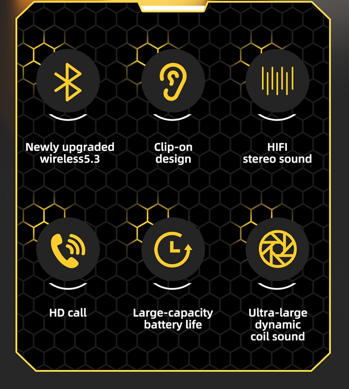 ENC Noise Reduction: Clear calling, word by word clarity.
Innovative Not In-Ear Design: Experience true wearing senselessness, comfortable and stable.
24-Hour Long Battery Life: Built-in high-capacity battery, no need to worry about electricity.
Game Sound and Picture Synchronization: Keep up with your rhythm at all times.
Newly Upgraded Wireless 5.3: Offers more stable and faster connectivity.
Clip-On Design: More secure wearing.
HIFI Stereo Sound: Ultra-large dynamic coil for purer sound quality.
HD Call: Clear communication, no barriers in conversation.
Large-Capacity Battery Life: Approximately 5 hours of binaural listening, 90 hours of standby time after connection.
Multi-System Compatibility: Supports Android, Windows, and iOS systems., Transformers TWS Earbuds - Grey
