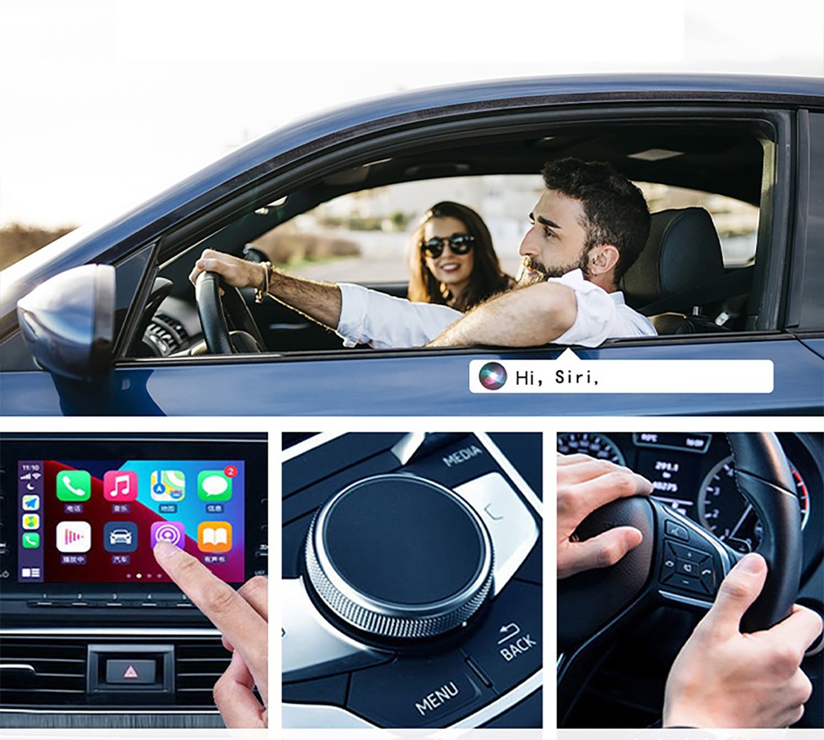 Wireless Upgrade: Transform your wired CarPlay into a wireless connection, allowing you to enjoy calls, messages, music, navigation, Siri, and more without the need to plug in your iPhone.
Plug and Play: The Apple CarPlay dongle is very easy to install. Simply plug the adapter into your car's USB port/Type C port, turn on Bluetooth and Wi-Fi on your iPhone, connect to the car's Bluetooth, and instantly upgrade your infotainment system to wireless Apple CarPlay with support for the latest iOS 18.
Wide Compatibility: It works with most wired CarPlay cars, and comes equipped with a USB to Type C Adapter for added convenience.
Multifunction Support: The CarPlay wireless adapter supports voice control, Siri, phone calls, GPS navigation, iTunes, music apps, and messages. You can also interact with it directly using the car's built-in display and controls, or using the Siri Eyes-Free feature. Make calls, listen to music, send and receive messages, and use navigation easily and securely., Wireless CarPlay Dongle for Apple Devic (Apple CarPlay Function Requires Apple CarPlay functionality) - Black