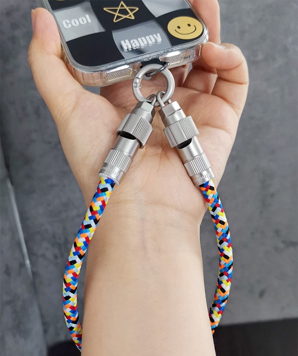 Dual Function: Acts as both a charging cable and a phone lanyard for easy carrying.
Fast Charging: Supports 60W power for quick charging of your phone.
Durable Design: Metal lock buckle to prevent accidental drops and ensure durability.
Stylish Appearance: Colorful braided cable for a personalized look.
Safety Assurance: Ensures phone security even during vigorous activities., Mobile Phone Lanyard USB C to USB C Cable (1.2m)