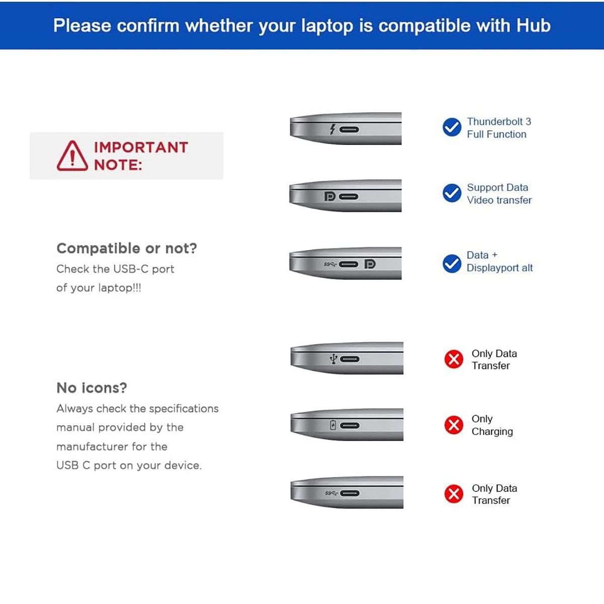 4-in-1 Multi-Functional Adapter: Equipped with 2 HDTV ports, 1 USB 3.0 port, and 1 Type-C port to meet various peripheral connection needs.
4K HD Video Transmission: Supports video output up to 4K resolution, providing you with a clear and smooth visual experience.
Plug and Play: No need to install drivers, it