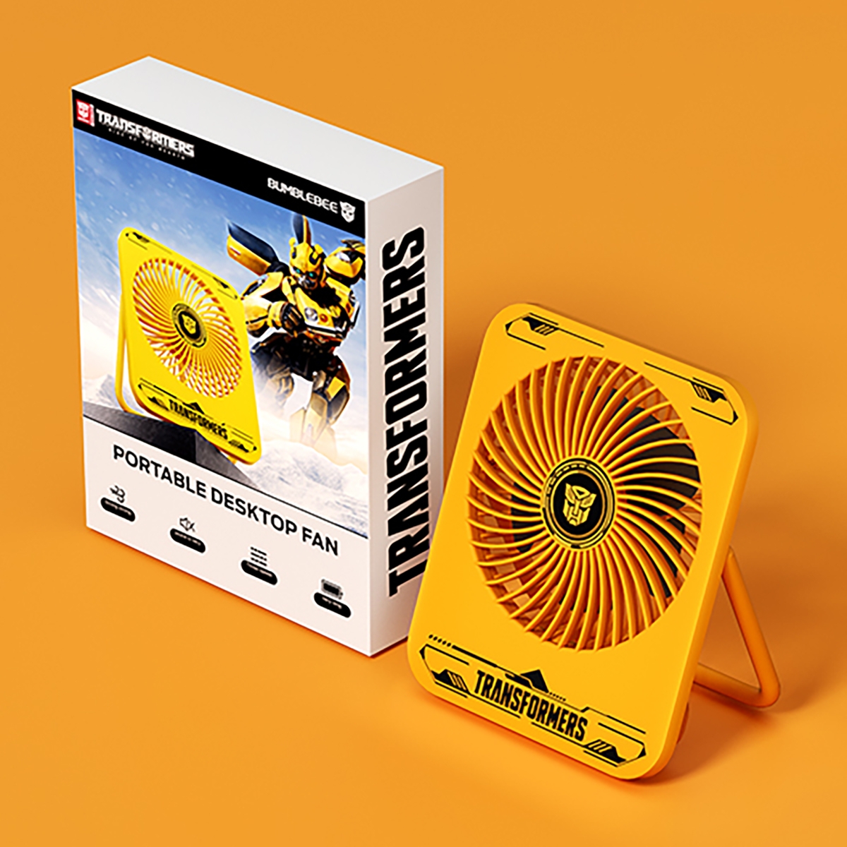 Officially Licensed Transformers Theme Desktop Fan: This white desktop fan with official Transformers licensing is a must-have for Transformers fans, featuring a unique design.
Portable Design: Lightweight and portable, making it suitable for desktop, office, or home use, providing cool air whenever and wherever you need it.
Powerful Airflow: Offers powerful airflow to quickly lower the surrounding temperature, keeping you cool during hot summers.
Quiet Operation: Equipped with quiet technology, ensuring minimal noise during operation, so it won
