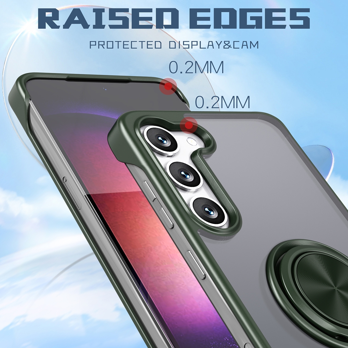Full Coverage Design: Provides comprehensive protection against drops and scratches.
Matte Finish: The surface is treated with a matte finish, which is anti-slip, anti-fingerprint, and keeps the phone looking fresh.
360° Rotating Stand: Innovative gear structure design allows for 360° unlimited rotation, making it convenient for watching videos and video calls.
Magnetic Charging: Equipped with N52 magnets, offering 200% stronger magnetic force than Magsafe, supporting wireless charging for quick and easy charging.
Metal Camera Protection: Metal frame design enhances camera protection, preventing scratches and damage.
Slim Design: Edge cutting design maintains the slim feel of the phone, almost making the case feel non-existent.
Drop Protection: Made of TPU+PC material, providing additional drop protection to ensure phone safety., Magnetic Matte PC Case for Samsung Galaxy S23 Plus 5G - Black