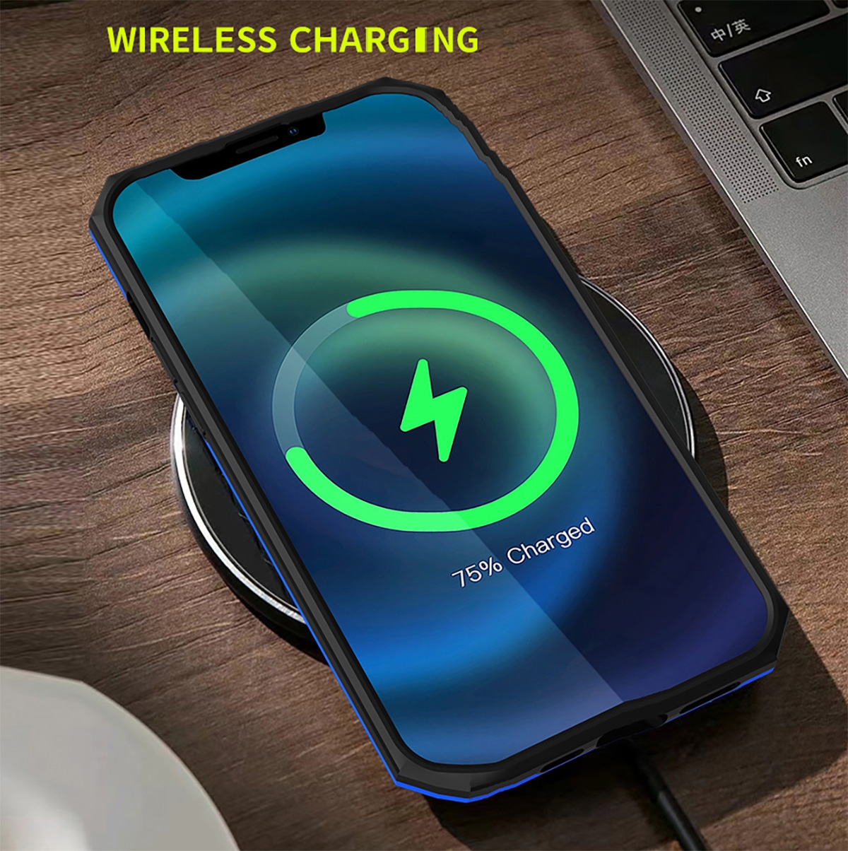 Metal Patch
TPU
FOR MAGNETIC
RING
PC+TPU
Metal Ring
SHOCKPROOF
KICKSTAND,AN ADJUSTABLE INTEGRATED 180 & 360 DEGREE GEARPOTATING RING, 2 in 1 Protect Case with Metal Ring for Samsung Galaxy S23 FE 5G - Blue