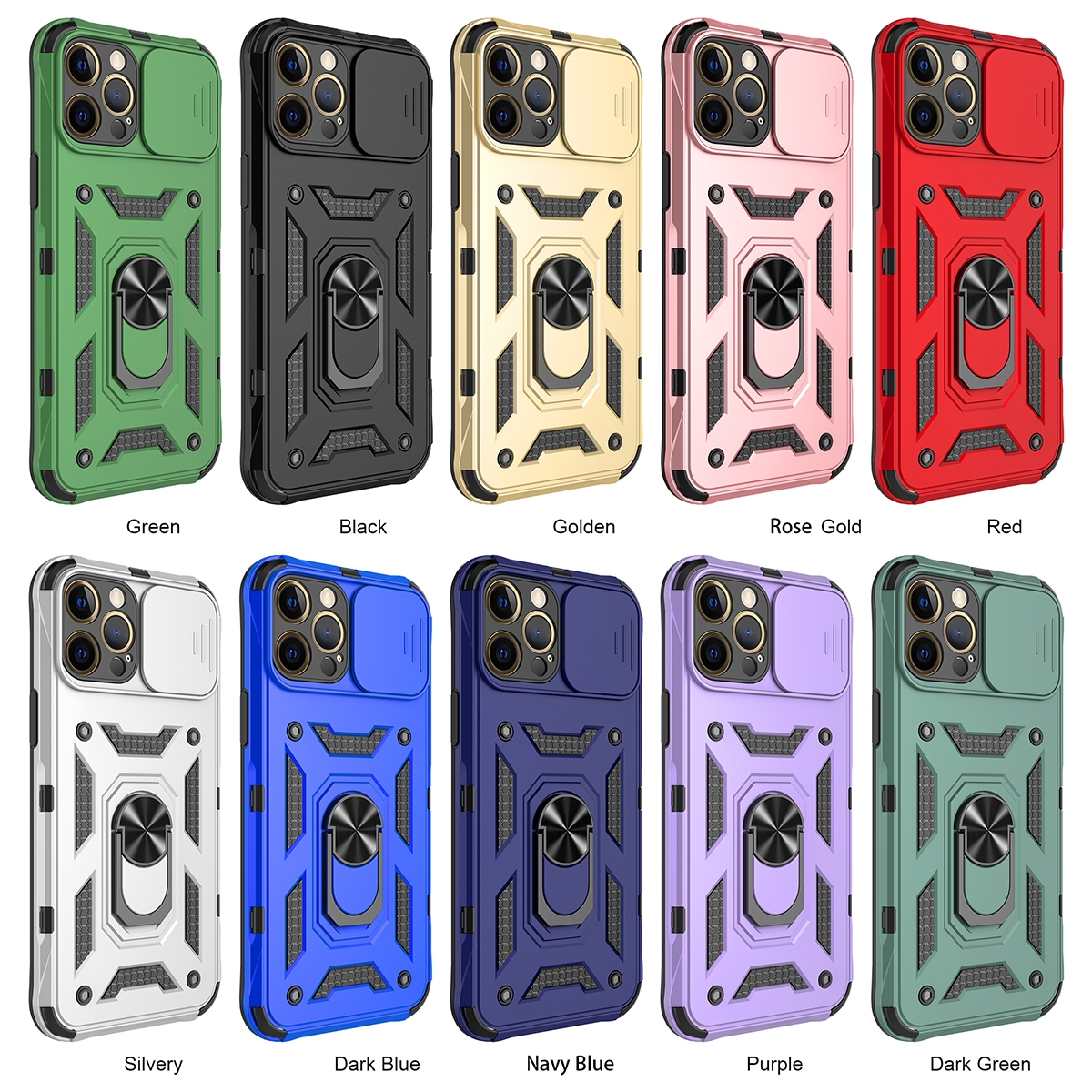 Metal Patch
TPU
FOR MAGNETIC
RING
PC+TPU
Metal Ring
SHOCKPROOF
KICKSTAND,AN ADJUSTABLE INTEGRATED 180 & 360 DEGREE GEARPOTATING RING, 2 in 1 Protect Case with Metal Ring and Camera Protector for iPhone 15 Pro Max - Rose Gold