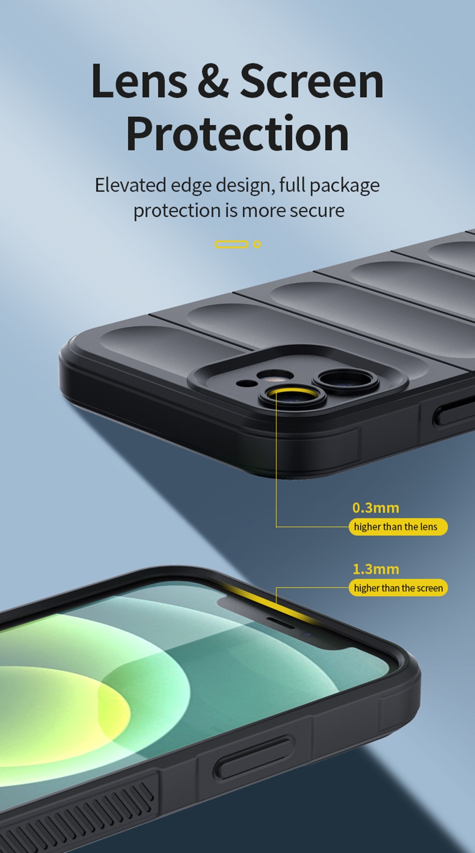 360°protection,Not afraid of falling
High resilience TPU wraps the body to
slow down the impact of drops,Invisible airbag{star}10Shock-absorbingand anti-drop
Comes with 10 invisible airbags, anti-dropcoefficient 20 times higher than ordinary shells,No ash and dust-proof
good material, clean and bright
Brand new upgrade
Added dust-proof coating,long-term use without ash,Washable,keepthe appearance ofproduct new
Rinse freely, not easy to fade, durable,Wireless charging,completelyunaffected
Slim with the phone perfect fit,full compatibility with wireless chargers,Perfect in the details
Thoughtful design, very particularabout the little things
Precise hole position
Headphone/data cable unplugged withoutresistance,original machine customization
Perfect fit
Real machine mold opening,Skin-friendly feel,touching theheartstrings
Comfortable skin-friendly grip makes you love it,Product features
Skin-friendly
Internal fiberflocking
Lens
full package
Anti-fouling &
dirt-resistant
Stronganti-drop
Support wirelesscharging,Anti-slip borderdesign
lmitating the design of car tires, it is noteasy to slip and has a better grip,Delicate flockedlining
Built-in fiber flocking to better protectthe back of the phone,Flexible protector
Flexible and delicate, easy to disassemble and
not scratch the machine,Fine hole design,better protection
Prevent lens scratches, do not coverphotosensitive, dust proofand anti-collision,Lens & ScreenProtection
Elevated edge design, full packageprotection is more secure,, Anti-Drop TPU Case for iPhone 16 Plus - Dark Blue