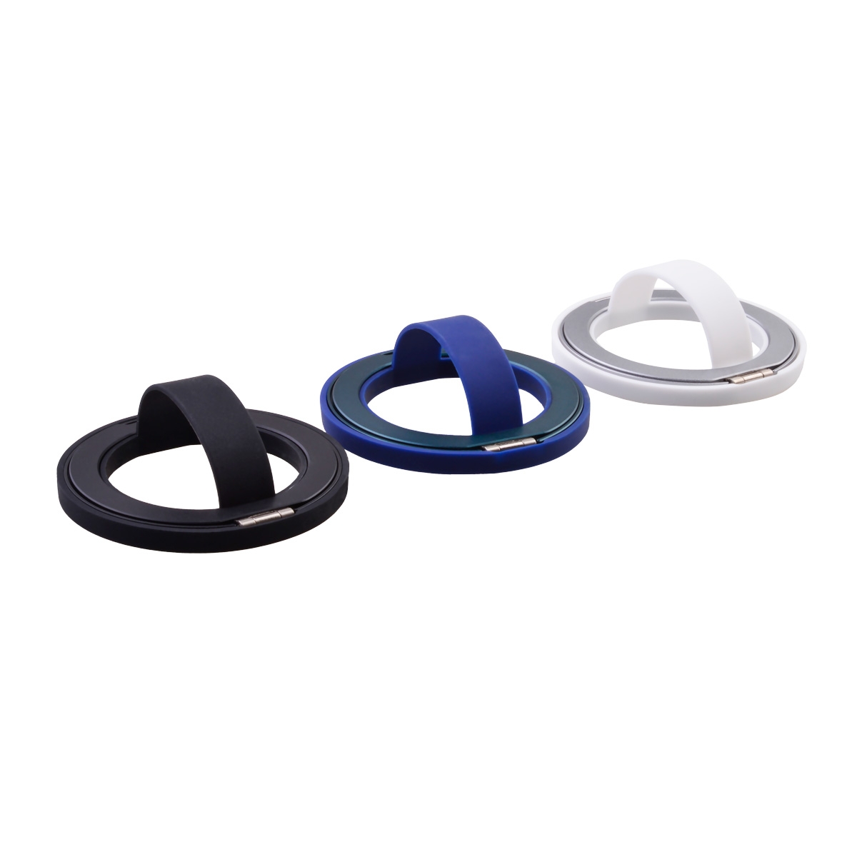 Strong Magnetic Attraction: Equipped with N52H magnets for an extremely strong grip, ensuring your phone stays secure even during vigorous movements.
Silicone Finger Ring Design: Offers a comfortable grip with a 180° large opening, avoiding discomfort and providing a better holding experience.
Concealed Metal Bracket: Allows easy control of both horizontal and vertical screens with a wide range of adjustable angles for stable support.
Free Magnetizing Ring: Comes with a universal magnetic ring compatible with all phone models, enhancing compatibility.
Adjustable Angle: 360° flexible placement, allowing for easy angle adjustment and convenient use.
Comfortable Grip: Say goodbye to dropping your phone, even small hands can easily hold large-sized models.
Compact and Lightweight: Wears like nothing with thin liquid silicone, no more burdened movement., Magnetic Silicon Phone Grip & Stand with Metal Ring - Black