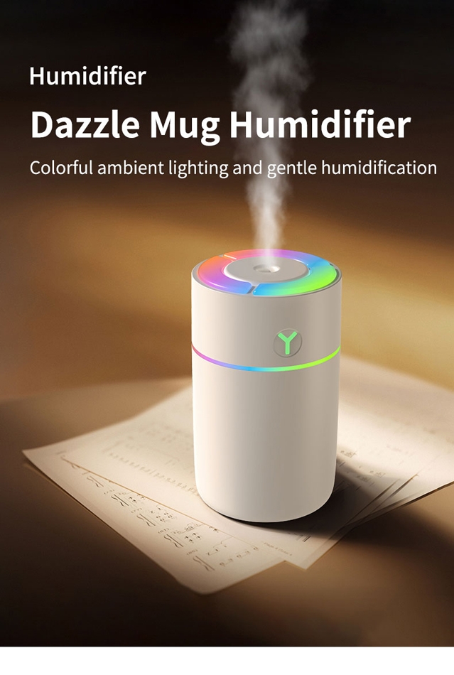 Nano-scale atomization for deep moisturizing with high-frequency oscillation, providing a fine mist for more effective hydration.
Colorful ambient lighting to create a warm and romantic atmosphere, enhancing your living space.
High-value simple two-color design that easily matches a variety of scenes, versatile for any setting.
Touch-activated illuminated keypad for easy operation and a modern, tech-savvy feel.
Suitable for both home and car use, allowing you to enjoy moist air wherever you are.
Anti-dry burn timer protection ensures peace of mind with automatic shut-off to prevent dry burning.
Meets your daily humidification needs while preventing dry burning, so you can enjoy freshness and hydration without worries., Colorful Humidefier - White