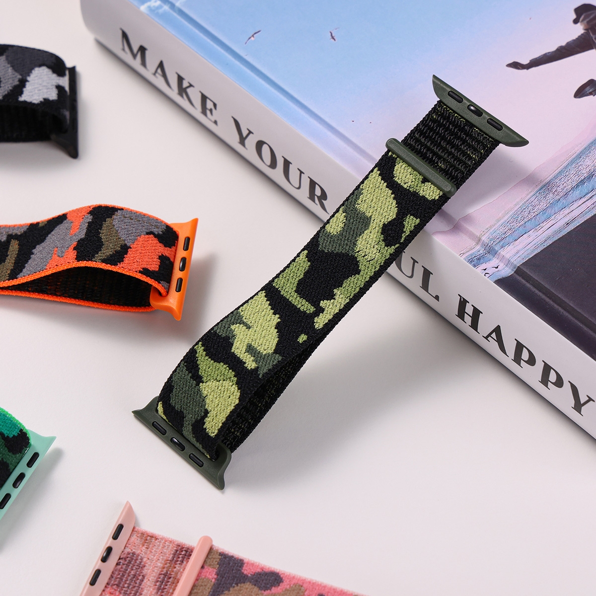 Unique Camouflage Style: Stylish camouflage pattern to showcase your personality and style.
Comfortable and Durable Material: Made from high-quality nylon for comfort and durability.
Perfect Compatibility: Designed specifically for Apple iWatch 42/44/45/49mm for a perfect fit.
Easy Replacement: Simple buckle design for quick and easy band changes.
Versatile for Any Occasion: Perfect for sports, casual, or business settings., Watch Band for Apple iWatch 42/44/45/49mm - DarkGreen